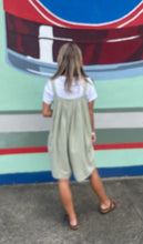 Load image into Gallery viewer, Linen Blend Romper Sage