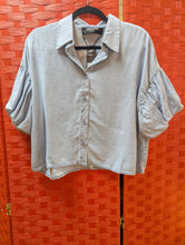 Load image into Gallery viewer, Light Blue Puff Sleeve