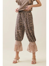 Load image into Gallery viewer, Leopard Print Lace Pants