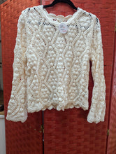 Load image into Gallery viewer, Cream Crochet Sweater