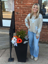 Load image into Gallery viewer, Star V-Neck Sweater
