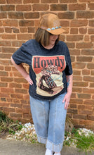 Load image into Gallery viewer, Howdy Black Mineral Washed Tee