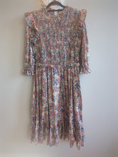 Load image into Gallery viewer, Smocked multi print floral Dress