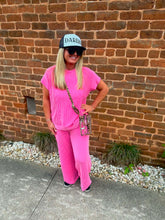 Load image into Gallery viewer, Solid Corded Pants Set