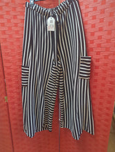 Load image into Gallery viewer, Black Stripe Pants