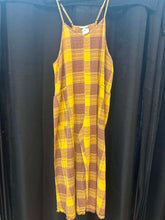 Load image into Gallery viewer, Brown and Yellow Overalls