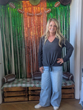 Load image into Gallery viewer, Charcoal Mineral Wash Top