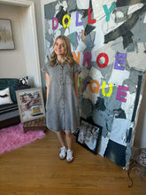 Load image into Gallery viewer, Washed Black Tencel Dress