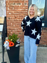 Load image into Gallery viewer, Star V-Neck Sweater