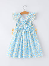 Load image into Gallery viewer, "MAMA'S BESTIE "Daisy Smocked Ruffle Dress:
