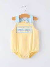 Load image into Gallery viewer, "MAMA'S BESTIE " Embroidered Baby Boy Romper
