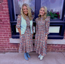 Load image into Gallery viewer, Smocked multi print floral Dress
