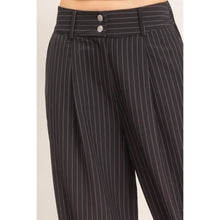 Load image into Gallery viewer, Pinstripe High-Waist Trousers:
