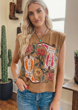 Load image into Gallery viewer, Western colorful top
