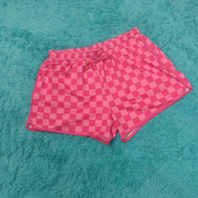 Load image into Gallery viewer, Pink Checkered Everyday Shorts
