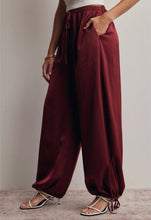 Load image into Gallery viewer, Burgundy Silk Pants

