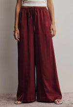 Load image into Gallery viewer, Burgundy Silk Pants
