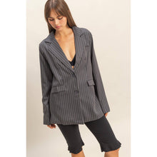 Load image into Gallery viewer, Pin Stripe Oversized Blazer
