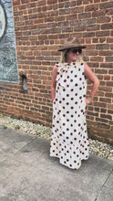 Load and play video in Gallery viewer, Ivory/Brown Polkadot Maxi
