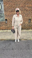 Load and play video in Gallery viewer, Button Down Ivory Jumpsuit
