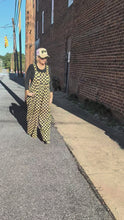 Load and play video in Gallery viewer, MOCHA/BLACK CHECKERED OVERALLS
