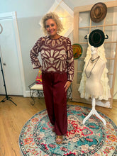 Load image into Gallery viewer, Burgundy Silk Pants
