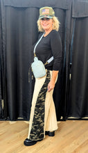 Load image into Gallery viewer, Cream and Camo Wide Leg Pants
