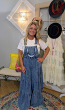 Load image into Gallery viewer, BOHO &amp; LACE DENIM OVERALLS
