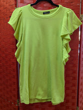 Load image into Gallery viewer, Lime Ruffled Top
