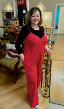 Load image into Gallery viewer, Red Dotted Sleeveless Jumpsuit
