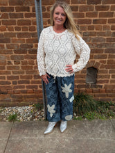 Load image into Gallery viewer, Cream Crochet Sweater
