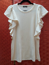 Load image into Gallery viewer, Cream Ruffled Top
