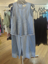 Load image into Gallery viewer, Washed Denim Tank &amp; Wide-Leg Pants Set
