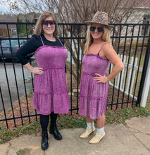 Load image into Gallery viewer, Grape Acid Wash Dress
