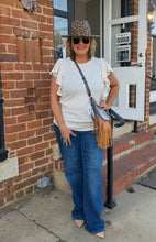 Load image into Gallery viewer, Cream Ruffled Top
