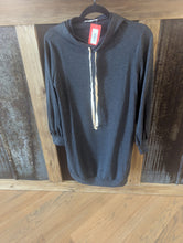 Load image into Gallery viewer, Charcoal Hoodie Dress
