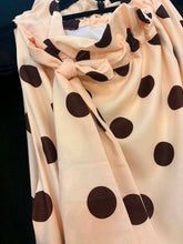 Load image into Gallery viewer, Ivory/Brown Polkadot Maxi
