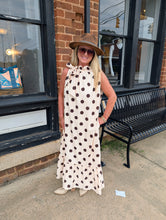 Load image into Gallery viewer, Ivory/Brown Polkadot Maxi
