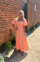 Load image into Gallery viewer, Solid Cotton Lace Button Down Midi Dress

