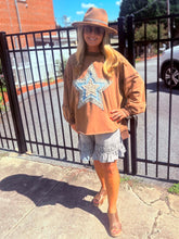 Load image into Gallery viewer, Flowy denim shorts
