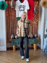 Load image into Gallery viewer, Mustard and Green Flannel
