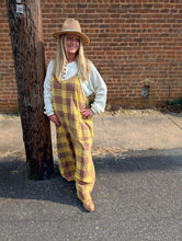 Load image into Gallery viewer, Brown and Yellow Overalls
